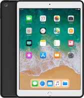FONU Siliconen Backcase Hoes Geschikt Voor iPad 2017 5e Generatie / 2018 6e Generatie - 9.7 inch - Matt Zwart