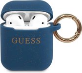 GUESS Silicone Case AirPods 1 / AirPods 2 - Blauw