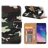 FONU Boekmodel Hoesje Camoprint Samsung Galaxy A6 2018 (SM-A600)