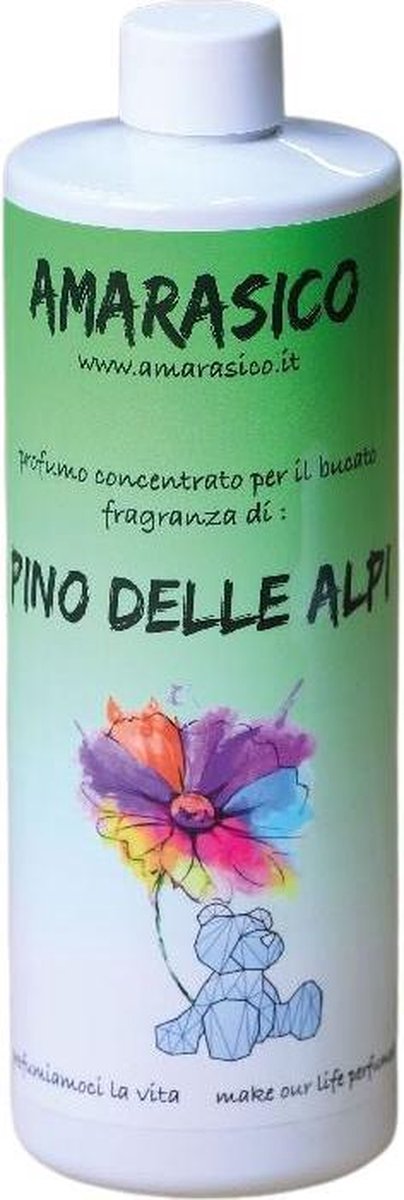 Amarasico Wasparfum Dennen van de Alpen - 500 ml – Frisse was – Heerlijke geur – Textielverfrisser – Wasverzachter – Bloemengeur