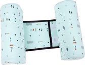 Interbaby Kussen Anti-roll-over Indianen 26 X 22 Cm Katoen Mint