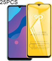 Voor Huawei Honor 9A 25 STKS 9D Volledige lijm Volledig scherm Gehard glasfilm