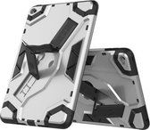 Voor iPad mini 4 Escort Series TPU + PC schokbestendige beschermhoes met houder (zilver)