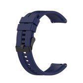 Voor Huawei Watch GT 2 42mm siliconen vervangende polsband horlogeband met zwarte gesp (nachtblauw)