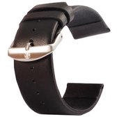 Kakapi voor Apple Watch 42 mm subtiele textuur geborstelde gesp lederen horlogeband, alleen gebruikt in combinatie met connectoren (S-AW-3293) (zwart)