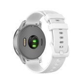 Voor Garmin siliconen smartwatch vervangende polsband, maat: 18 mm universeel (wit)