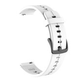 Voor Huawei TalkBand B6 siliconen vervangende horlogeband (wit)