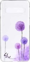 Stijlvol en mooi patroon TPU-valbeschermingshoes voor Galaxy S10 5G (paardebloem)