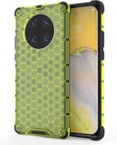 Voor Huawei Mate 40 Pro + schokbestendige honingraat pc + TPU beschermhoes (groen)