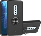 Voor Vivo V17 Pro 2 in 1 pc + TPU beschermhoes met 360 graden roterende ringhouder (zwart)