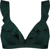 Rich Green ruffle bikinitop groen