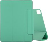 Voor iPad Pro 11 inch (2020) / Pro 11 2018 / Air 2020 10.9 Horizontale flip Ultradunne dubbelzijdige clip Actieve gesp Magnetische PU lederen tas met drie-vouwbare houder & slaap- / wekfuncti