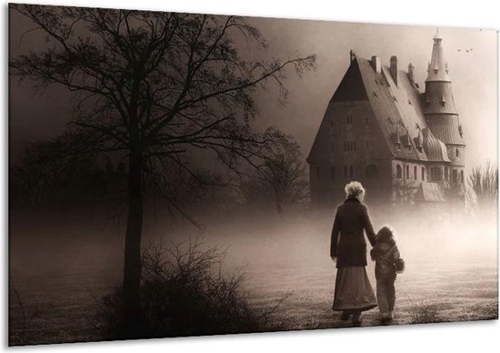Peinture sur toile Nature | Gris, blanc | 120x70cm 1Hatch