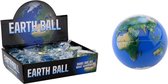 Johntoy Ball World Avec Glitter Junior 6.5 Cm Caoutchouc Blauw