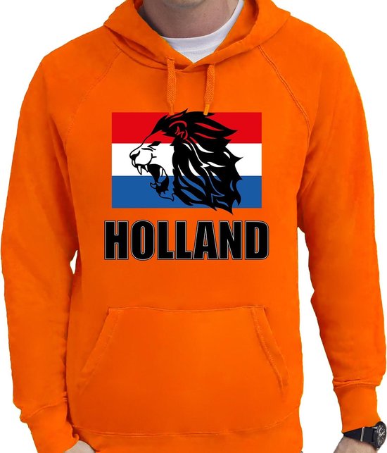 heldin Ziekte aanpassen Oranje fan hoodie voor heren - met leeuw en vlag - Holland / Nederland  supporter - EK/... | bol.com