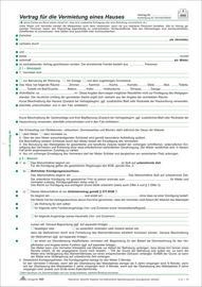 RNK uitgeverijformulier "Wohngeberbescheinigung", DIN A4