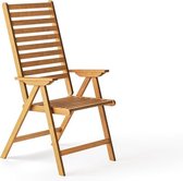Tuinstoel Verstelbaar Hard Hout FSC keurmerk – Standen stoel – Inklapbare Tuinstoel - Buiten Stoelen – Perfecthomeshop