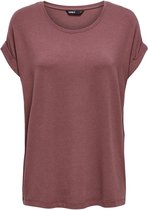 Only T-shirt Onlmoster S/s O-neck Top Noos Jrs 15106662 Rose Brown Dames Maat - XXL