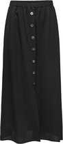 Onlnova Life Button Skirt Solid Wvn 15222222 Black