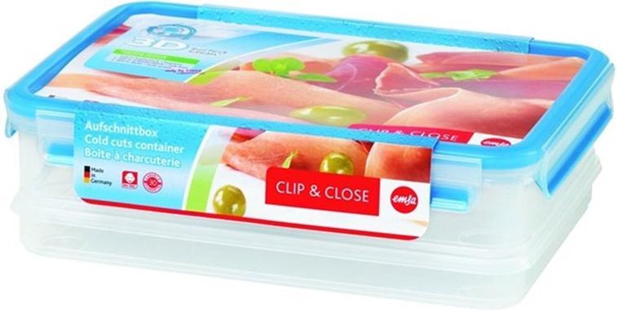 Clip & Close Systeem Broodbeleg Bewaardoos - 3 x 1,0 l