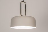 Lumidora Hanglamp 74184 - E27 - Grijs - Creme - Messing - Zand - Metaal - ⌀ 35 cm