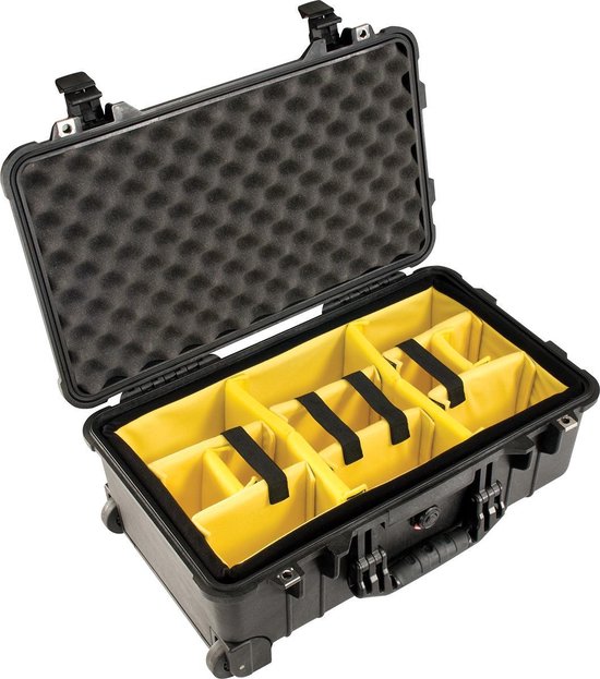Pelicase Peli 1514 Protector Case Zwart Trolley met vakindeling