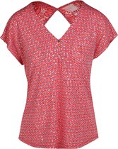 Cassis - Female - Bedrukt T-shirt  - Rood