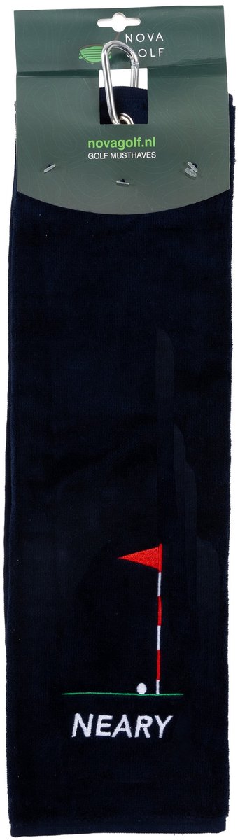 Nova Golf 'Neary' Golfhanddoek - Donkerblauw