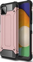 Samsung Galaxy A22 5G Hoesje - Mobigear - Outdoor Serie - Hard Kunststof Backcover - Roségoud - Hoesje Geschikt Voor Samsung Galaxy A22 5G