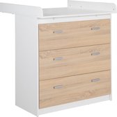 Roba Commode Gabriella 98,5 X 88,5 Cm Hout Wit/lichtbruin