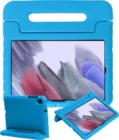 Kinderhoes Geschikt voor Samsung Galaxy Tab A7 Lite Hoes Kinder Hoesje Kids Case Cover Kidsproof - Hoesje Geschikt voor Samsung Tab A7 Lite Hoesje Kinder Hoes - Blauw