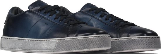 Santoni InstapSchoen Blauw - Maat 42 - Heren - Never out of stock Collectie  - Leer | bol.com