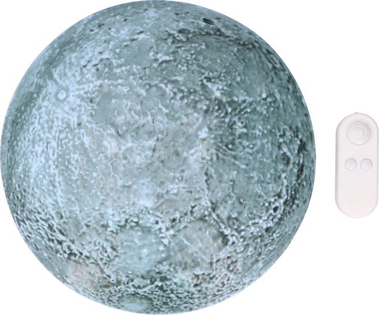 Foto: Grundig maanlamp met afstandsbediening 12 modi groeiende maan moonlight lamp