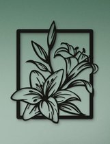 Wanddecoratie | Bloem in frame