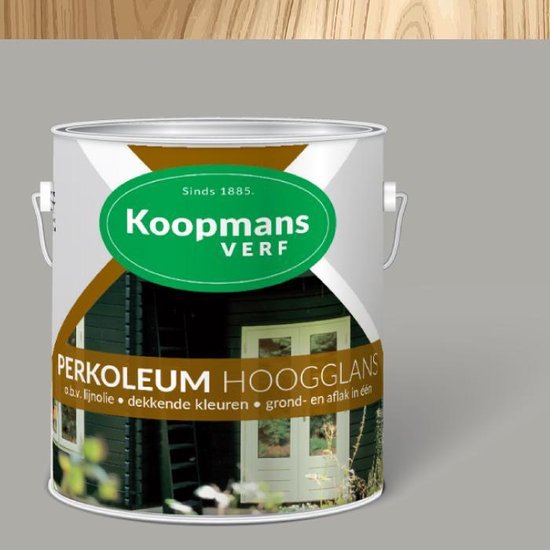 oriëntatie voorjaar Koopje Koopmans Perkoleum - Dekkend - 2,5 liter - Venstergrijs | bol.com