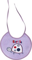 Interbaby Slabbetje Schildpad Junior 20 X 20 Cm Katoen Paars