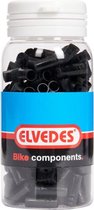 Pot a 150 kabelhoedjes 4.3mm pvc sis zwart elv1160pvc4-1