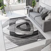 Tapiso Bali PP Vloerkleed Laagpolig Grijs Tapijten Woonkamer Maat- 160x220