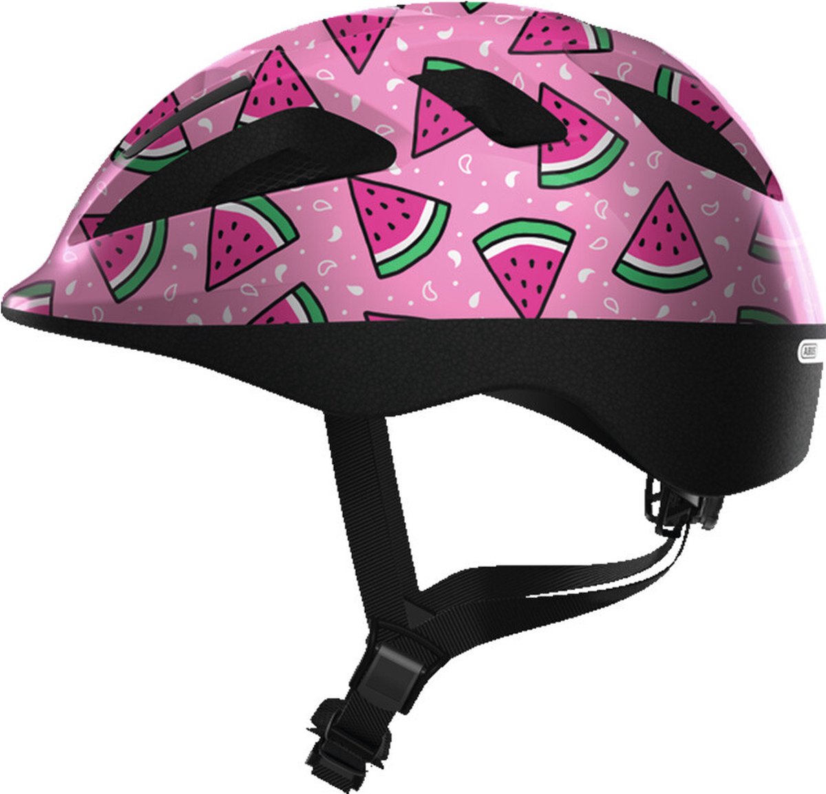 Abus Smooty 2.0 kinderfietshelm - Roze Watermeloen S