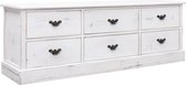 Medina Halbankje 115x30x40 cm hout antiekwit