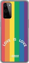 6F hoesje - geschikt voor OnePlus 9 Pro -  Transparant TPU Case - #LGBT - Love Is Love #ffffff