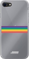 6F hoesje - geschikt voor iPhone 7 - Transparant TPU Case - #LGBT - Horizontal #ffffff