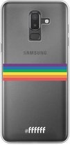 6F hoesje - geschikt voor Samsung Galaxy J8 (2018) -  Transparant TPU Case - #LGBT - Horizontal #ffffff