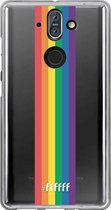 6F hoesje - geschikt voor Nokia 8 Sirocco -  Transparant TPU Case - #LGBT - Vertical #ffffff