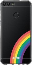 6F hoesje - geschikt voor Huawei P Smart (2018) -  Transparant TPU Case - #LGBT - Rainbow #ffffff