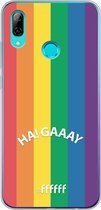 6F hoesje - geschikt voor Huawei P Smart (2019) -  Transparant TPU Case - #LGBT - Ha! Gaaay #ffffff