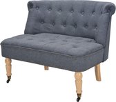 Medina Loveseat 94x67x76 cm stof donkergrijs