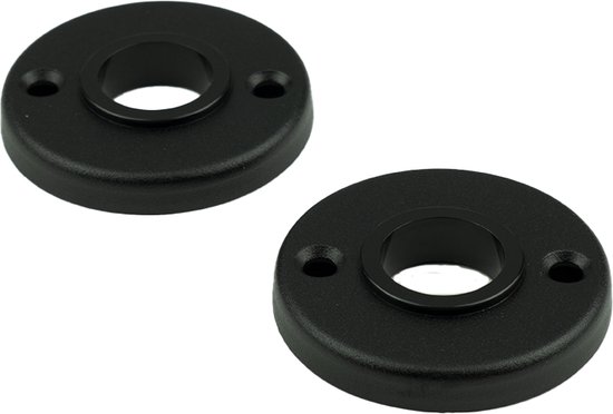 AMI Rosace à poignée ronde 3RH 50mm Zwart