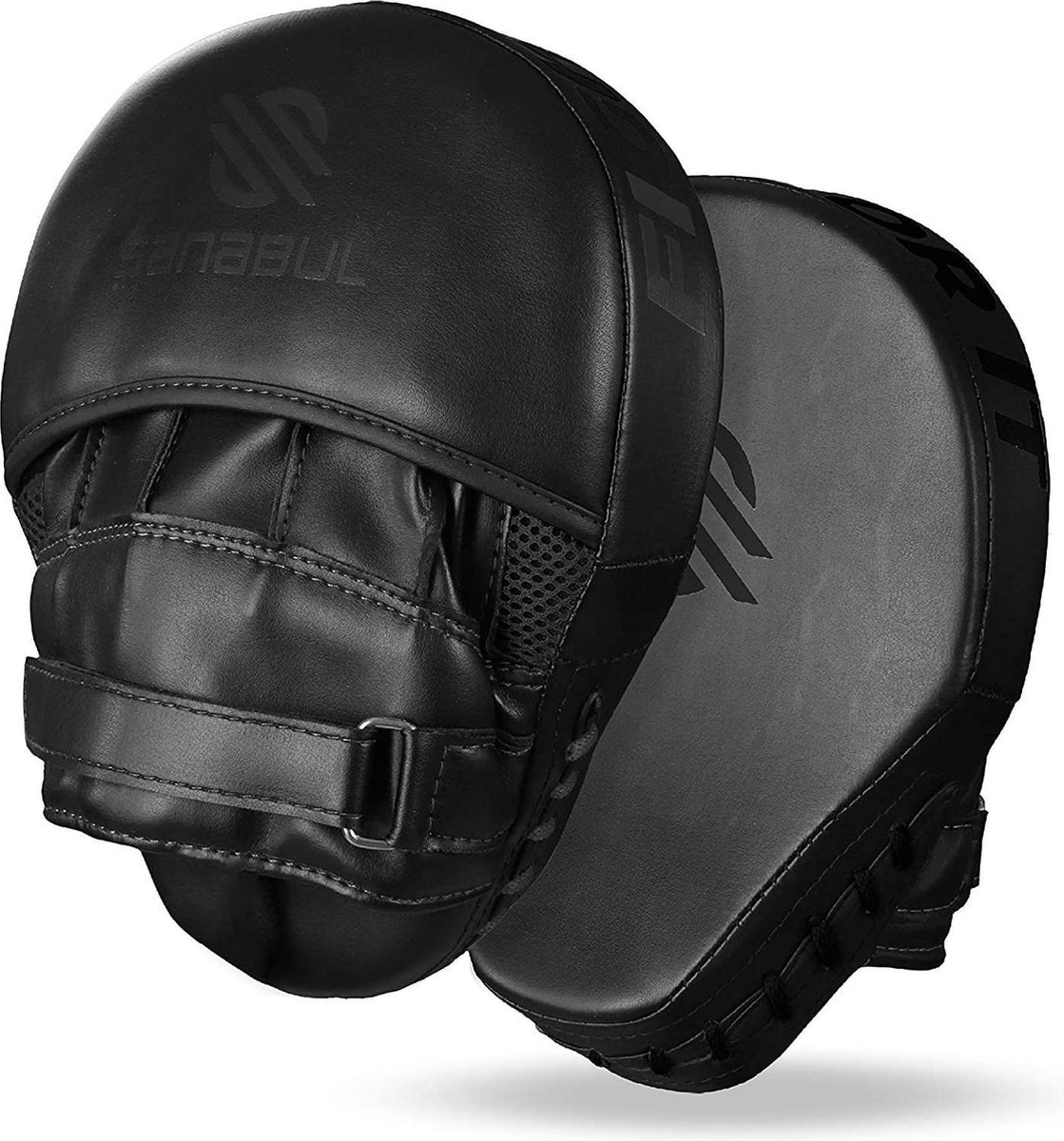Sanabul Essential Curved Punch Mitts - zwart - standaardmaat