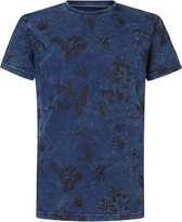 Petrol Industries - Jongens Bloemenprint t-shirt  - Blauw - Maat 152